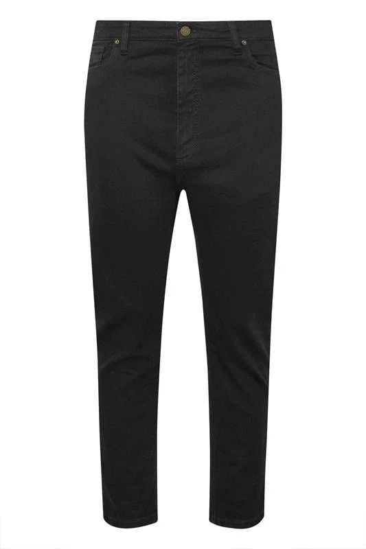 BadRhino Big & Tall Black Loose Fit Stretch Jeans 4 BadRhino Big & Tall Black Loose Fit Stretch Jeans - Image 4