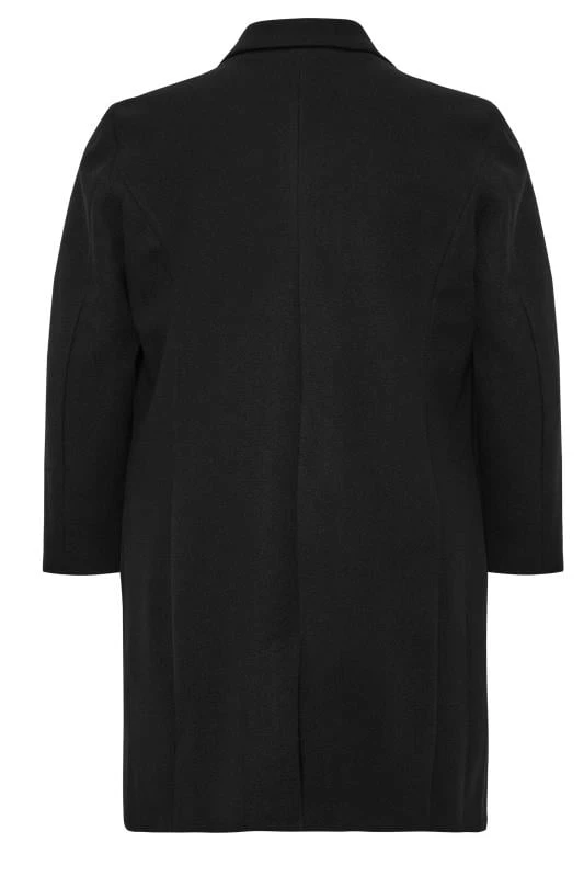 BadRhino Big & Tall Black Formal Overcoat 3 BadRhino Big & Tall Black Formal Overcoat - Image 3