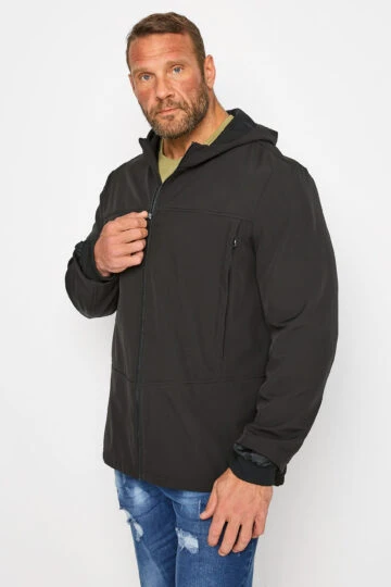 BadRhino Big & Tall Black Softshell Jacket
