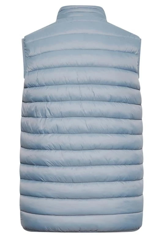 BadRhino Big & Tall Light Blue Puffer Gilet 2 BadRhino Big & Tall Light Blue Puffer Gilet - Image 2
