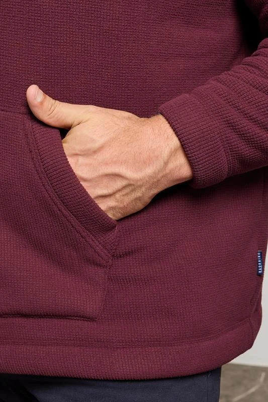 BadRhino Big & Tall Burgundy Borg Lined Fleece 2 BadRhino Big & Tall Burgundy Borg Lined Fleece - Image 2