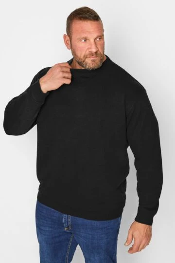 D555 Big & Tall Black Rockford Sweatshirt