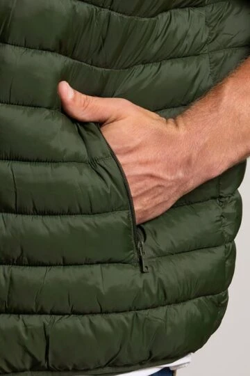 BadRhino Big & Tall Dark Green Puffer Gilet