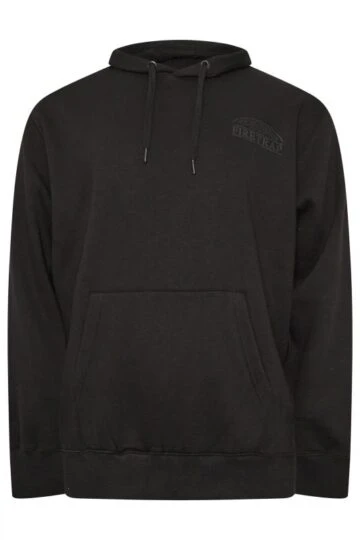 FIRETRAP Big & Tall Stormy Black Hoodie