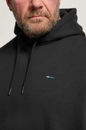 BadRhino Big & Tall Black Sleeveless Hoodie