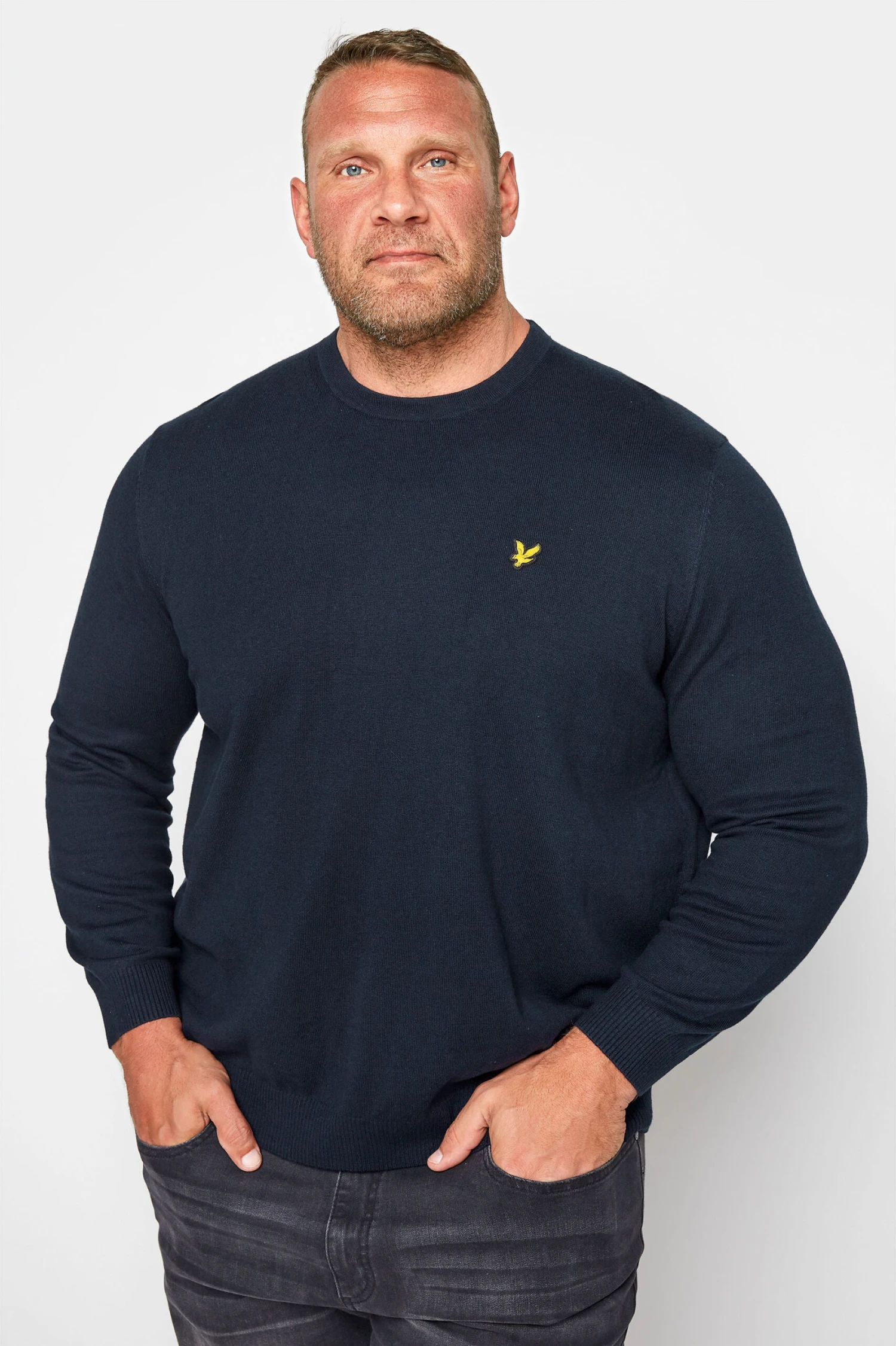 LYLE & SCOTT Navy Blue Knitted Jumper