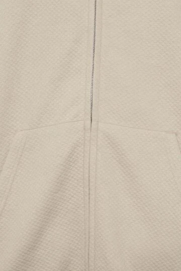 BadRhino Big & Tall Natural Brown Diamond Quilted Zip Through Hoodie