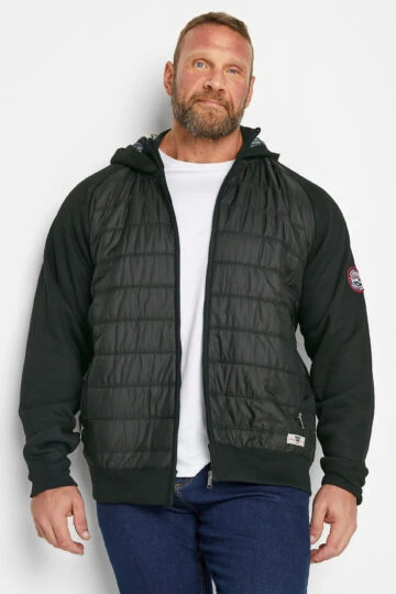 D555 Black Hood Puffer Jacket