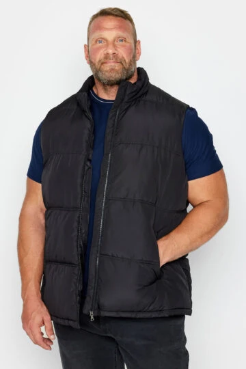 BadRhino Big & Tall Black Padded Gilet