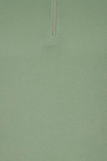 BadRhino Big & Tall Green Milano Quarter Zip Jumper