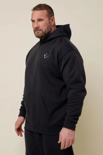 IronRhino Big & Tall Black 'Rest Day' Hoodie