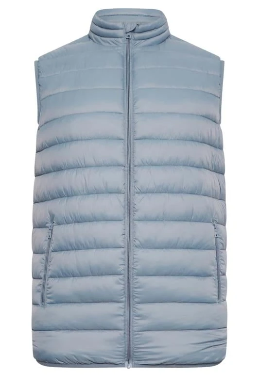 BadRhino Big & Tall Light Blue Puffer Gilet 1 BadRhino Big & Tall Light Blue Puffer Gilet