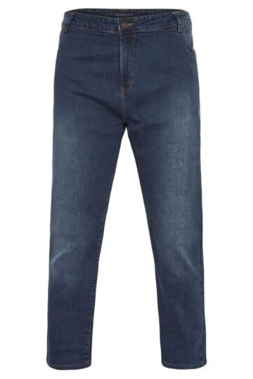 BadRhino Big & Tall Mid-Blue Stretch Jeans