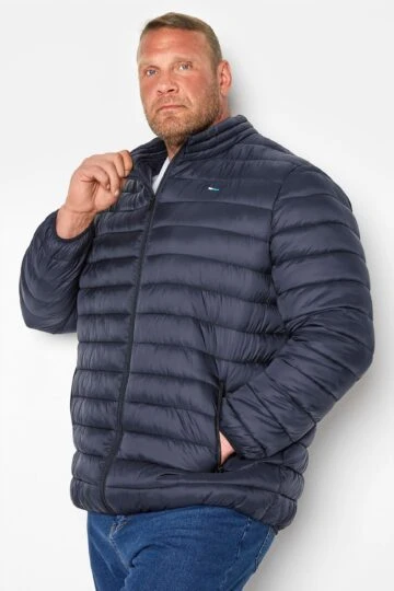 BadRhino Big & Tall Navy Blue Water Resistant Puffer Jacket