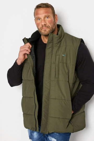 BadRhino Big & Tall Khaki Green Padded Gilet