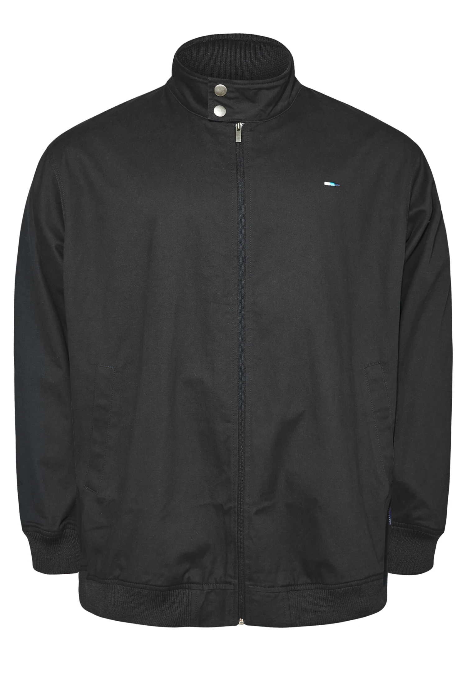 BadRhino Big & Tall Black Harrington Jacket 3 BadRhino Big & Tall Black Harrington Jacket - Image 3