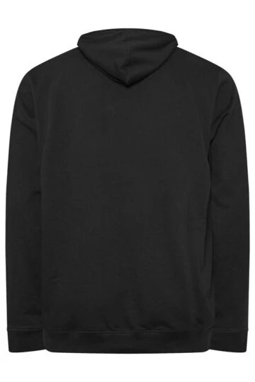 JACK & JONES Big & Tall Black Beau Hoodie