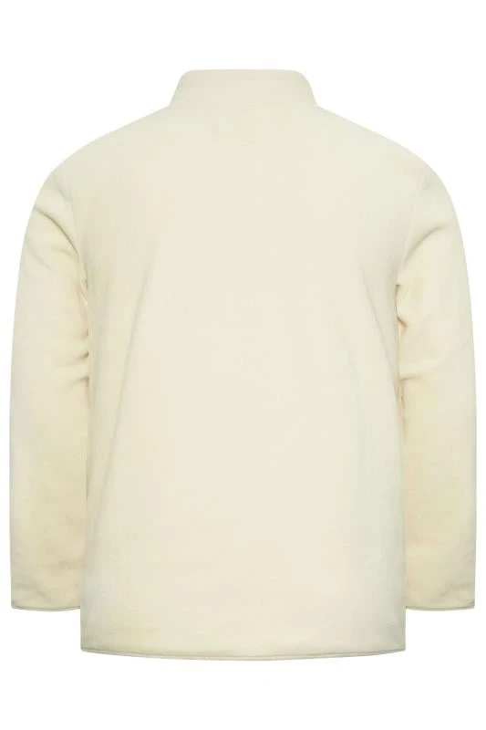 BadRhino Big & Tall Natural Cream Essential Zip Through Fleece 2 BadRhino Big & Tall Natural Cream Essential Zip Through Fleece - Image 2