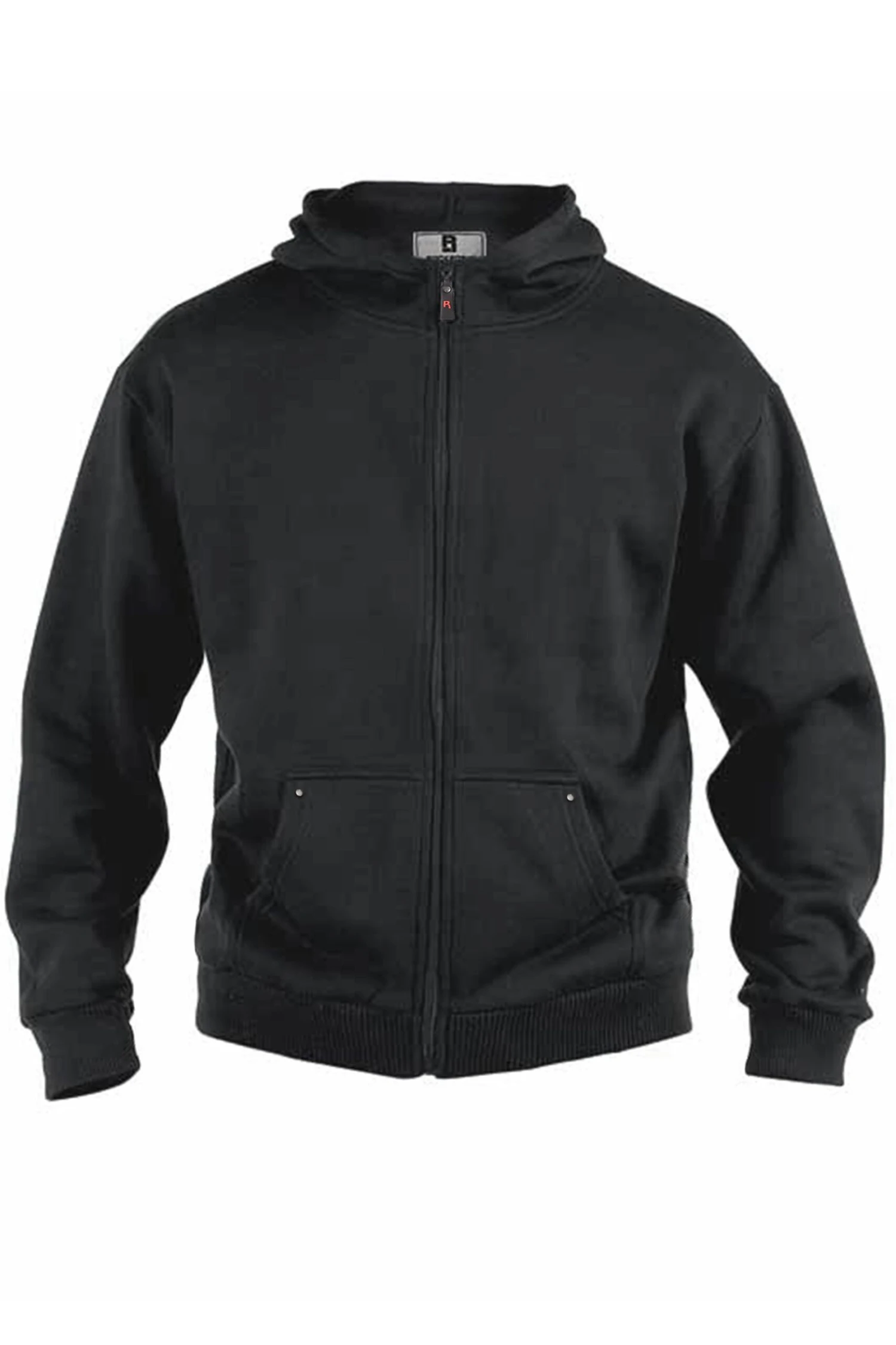 D555 Big & Tall Rockford Black Cantor Zip Through Hoodie 3 D555 Big & Tall Rockford Black Cantor Zip Through Hoodie - Image 3