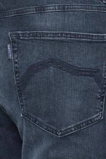 BadRhino Big & Tall Blue Black Washed Straight Leg Stretch Jeans