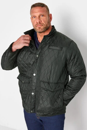 BadRhino Big & Tall Black Quilted Jacket