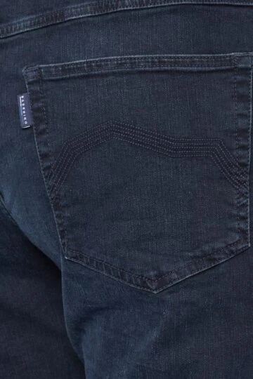 BadRhino Big & Tall Ink Blue Straight Leg Stretch Jeans