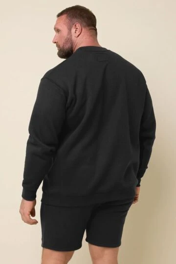 IronRhino Big & Tall Black 'Rest Day' Sweatshirt