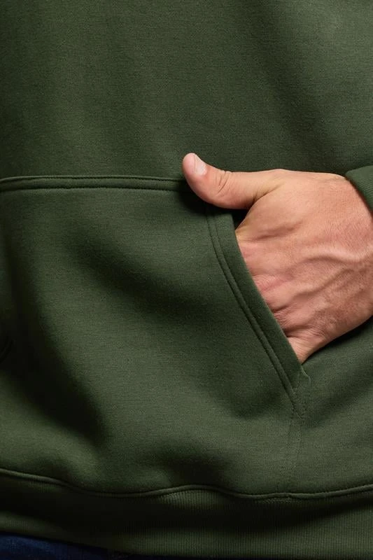 BadRhino Big & Tall Dark Green Hoodie 1 BadRhino Big & Tall Dark Green Hoodie