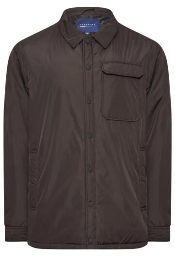 BadRhino Big & Tall Black Button Up Jacket