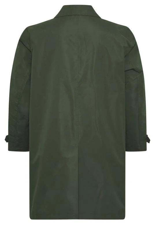BadRhino Big & Tall Khaki Green Mac Raincoat 3 BadRhino Big & Tall Khaki Green Mac Raincoat - Image 3