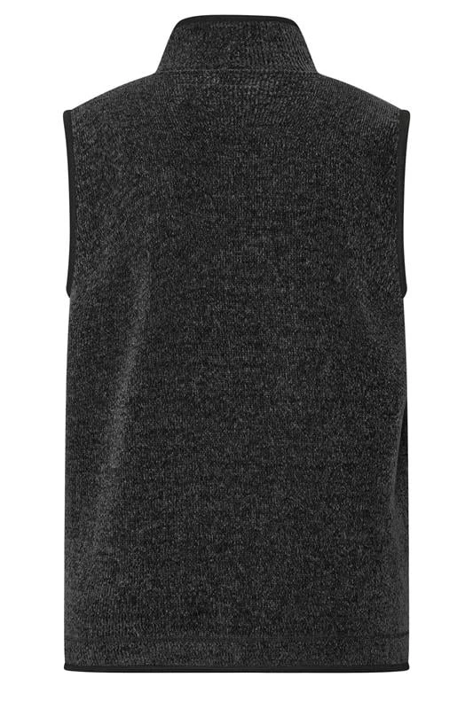 BadRhino Big & Tall Grey Fleece Pocket Gilet 4 BadRhino Big & Tall Grey Fleece Pocket Gilet - Image 4