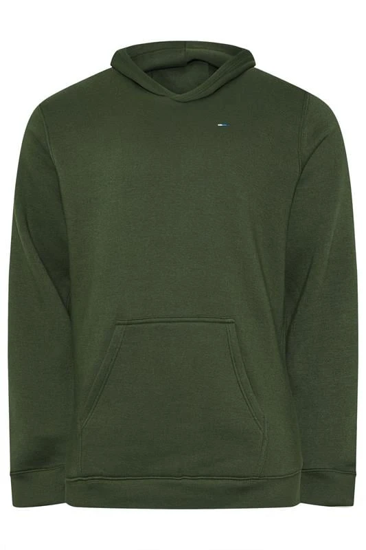 BadRhino Big & Tall Dark Green Hoodie 3 BadRhino Big & Tall Dark Green Hoodie - Image 3