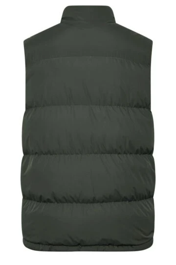 BadRhino Big & Tall Dark Green Zip Through Gilet