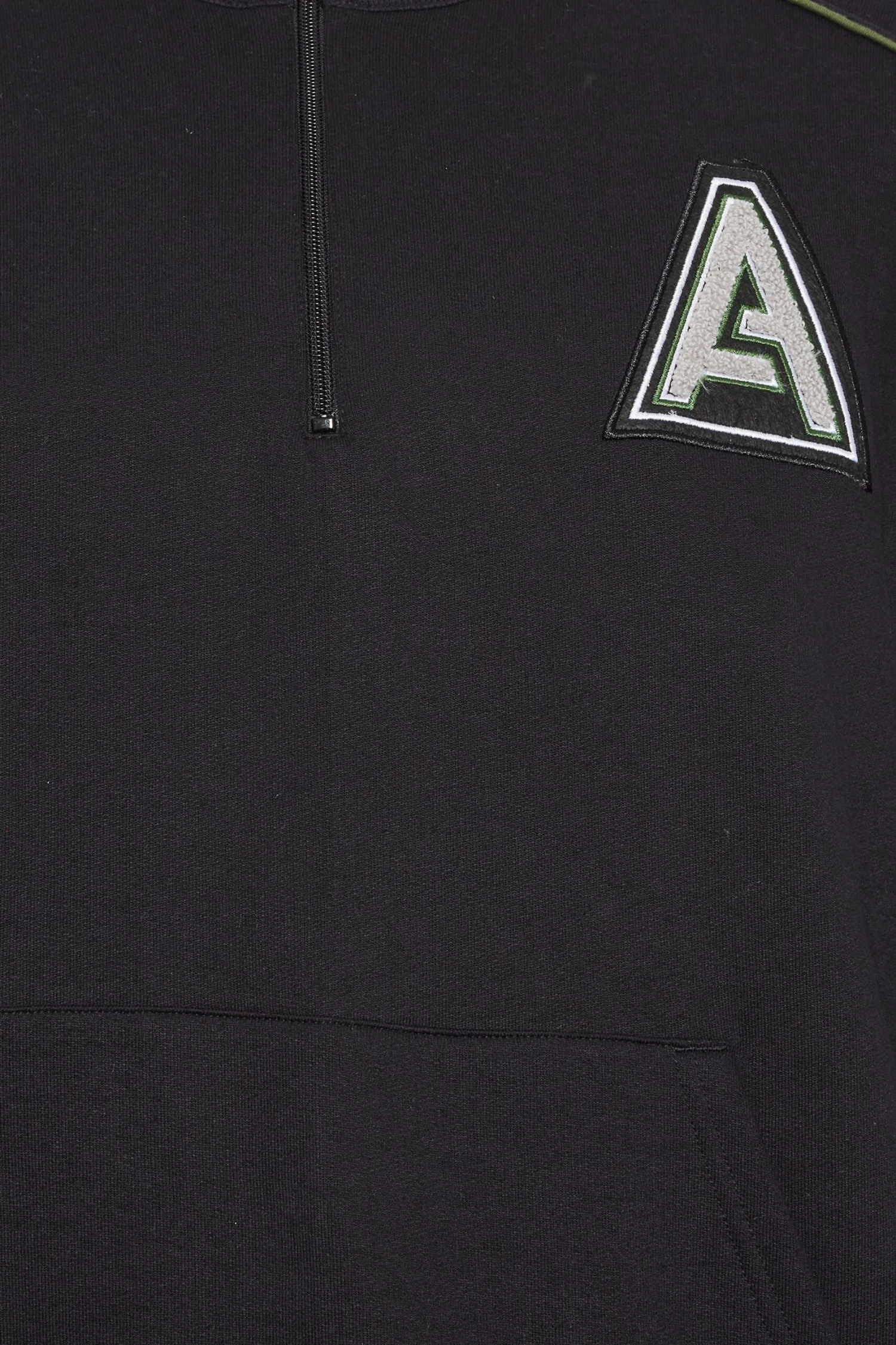 STUDIO A Big & Tall Black Zip Neck Sweatshirt 3 STUDIO A Big & Tall Black Zip Neck Sweatshirt - Image 3