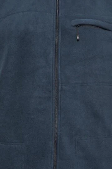 KAM Big & Tall Navy Blue Fleece Gilet