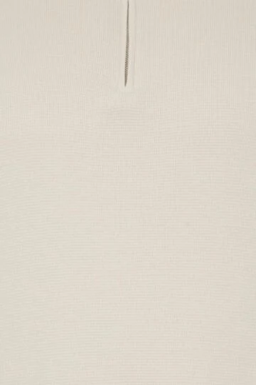 BadRhino Big & Tall Cream Milano Quarter Zip Jumper