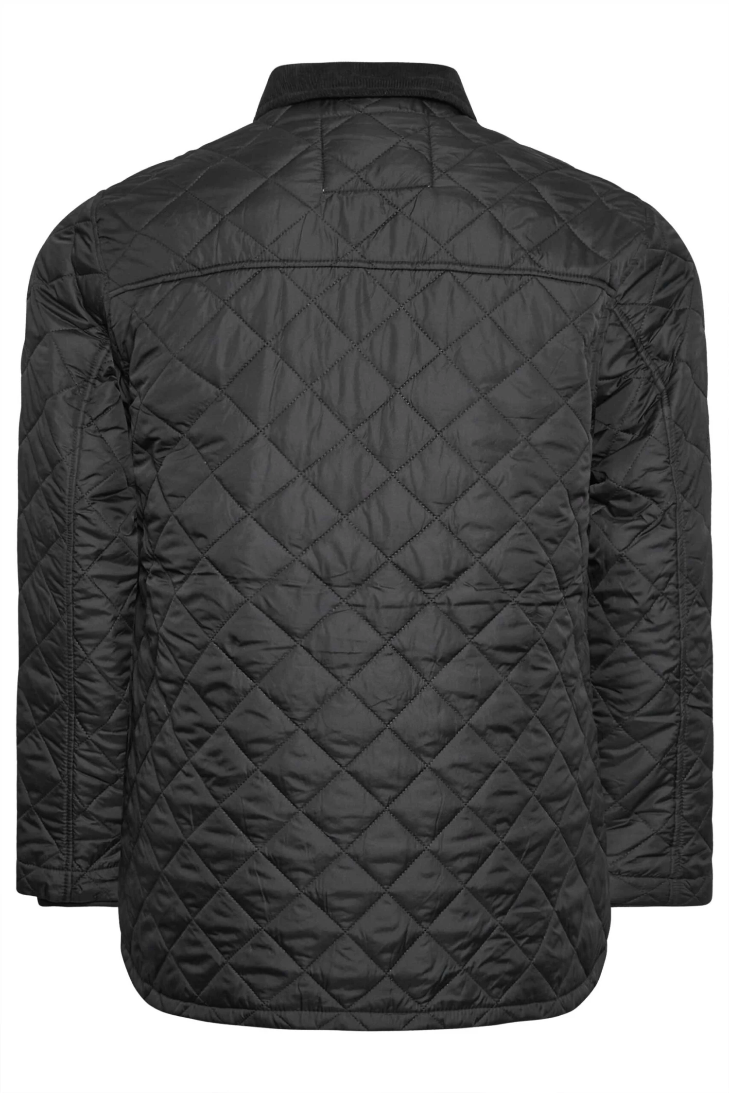 D555 Big & Tall Black Quilted Puffer Coat 3 D555 Big & Tall Black Quilted Puffer Coat - Image 3