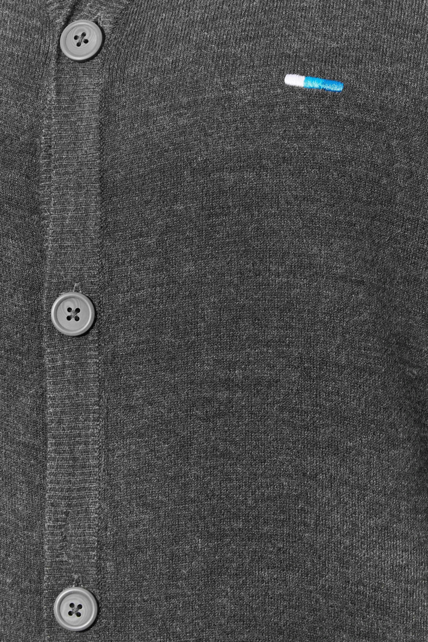 BadRhino Big & Tall Charcoal Grey Knitted Cardigan 2 BadRhino Big & Tall Charcoal Grey Knitted Cardigan - Image 2
