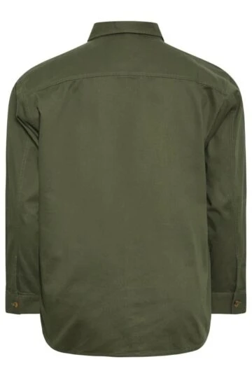 BadRhino Big & Tall Khaki Green Overshirt