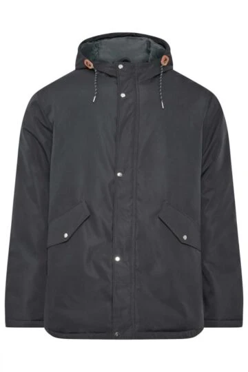 BadRhino Big & Tall Navy Blue Long Hooded Parka