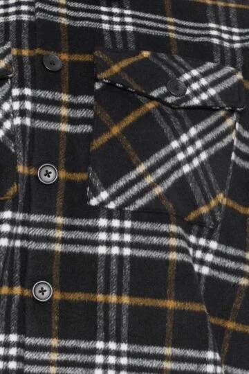 BadRhino Big & Tall Black Checked Shacket