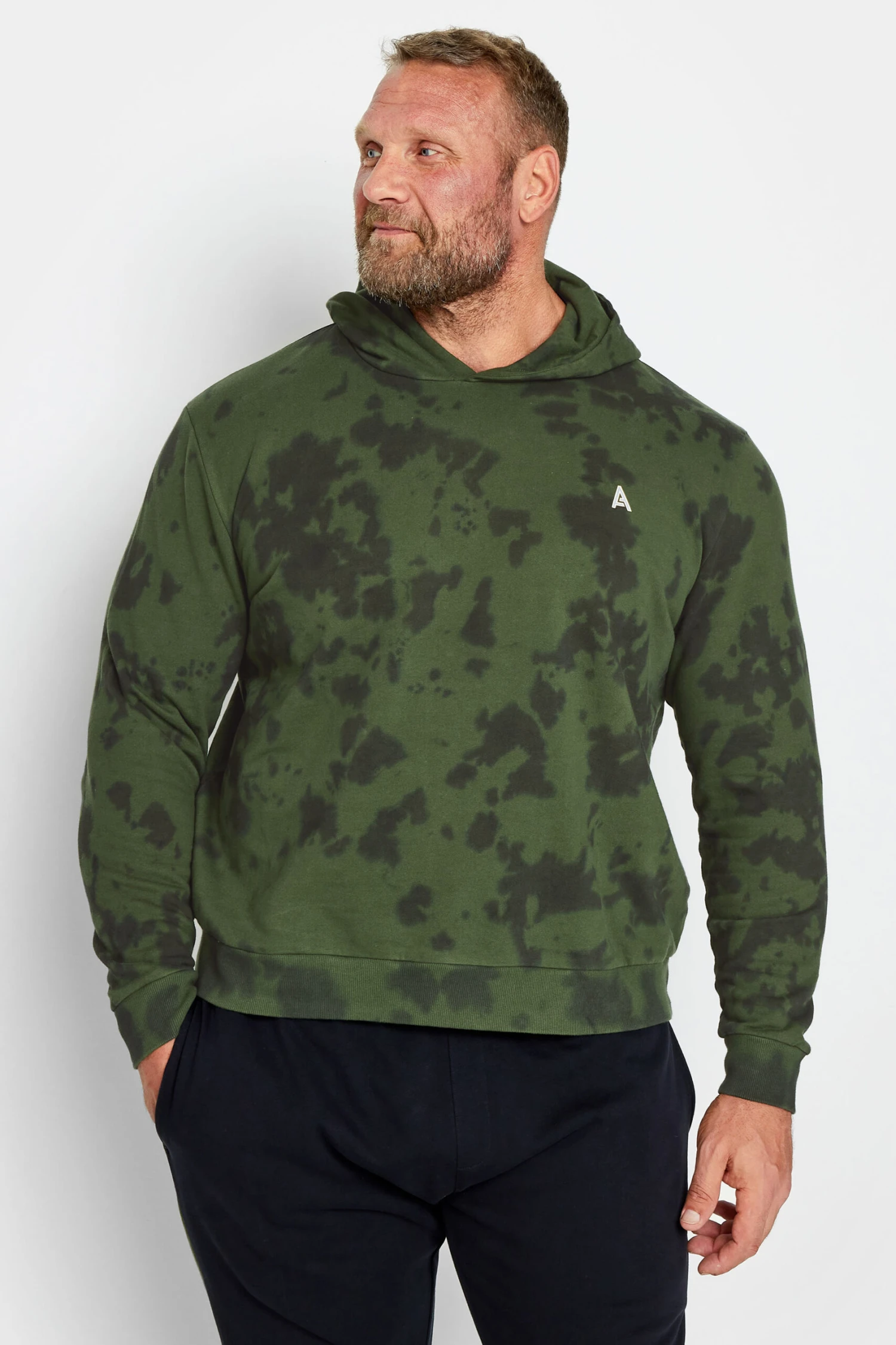 Essential Men’s Outerwear – How to Stay Stylish in Every Season 12 STUDIO A Big & Tall Green Camo Print Hoodie