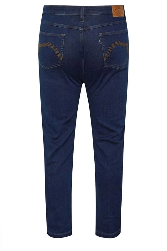 BadRhino Big & Tall Indigo Blue Ultra Stetch Jeans 5 BadRhino Big & Tall Indigo Blue Ultra Stetch Jeans - Image 5