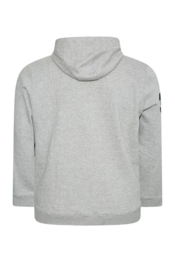 U.S. POLO ASSN. Big & Tall Grey Player 3 Zip Through Hoodie