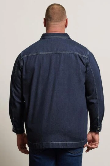 BadRhino Big & Tall Blue Chore Denim Shacket