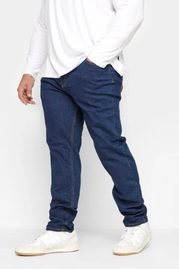BadRhino Big & Tall Indigo Dark Blue Stretch Jeans