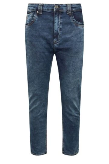 KAM Big & Tall Blue Light Wash Soft Stretch Denim Jeans
