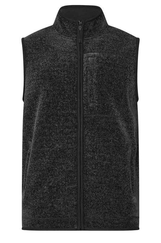 BadRhino Big & Tall Grey Fleece Pocket Gilet 3 BadRhino Big & Tall Grey Fleece Pocket Gilet - Image 3