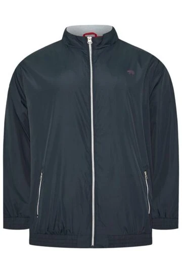 D555 Big & Tall Navy Blue Lightweight Zip Jacket