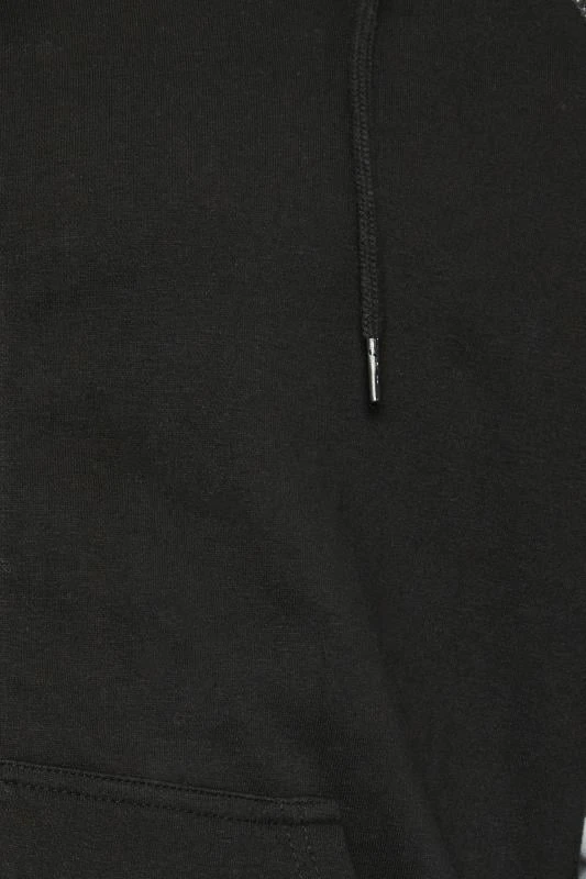 BadRhino Big & Tall Black Camo Print Zip Through Hoodie 2 BadRhino Big & Tall Black Camo Print Zip Through Hoodie - Image 2